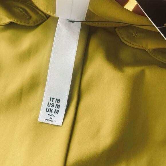 Marla Wynne Womens Gold Yellow Long Sleeve Button-Up Blouse Medium - Picture 4 of 6